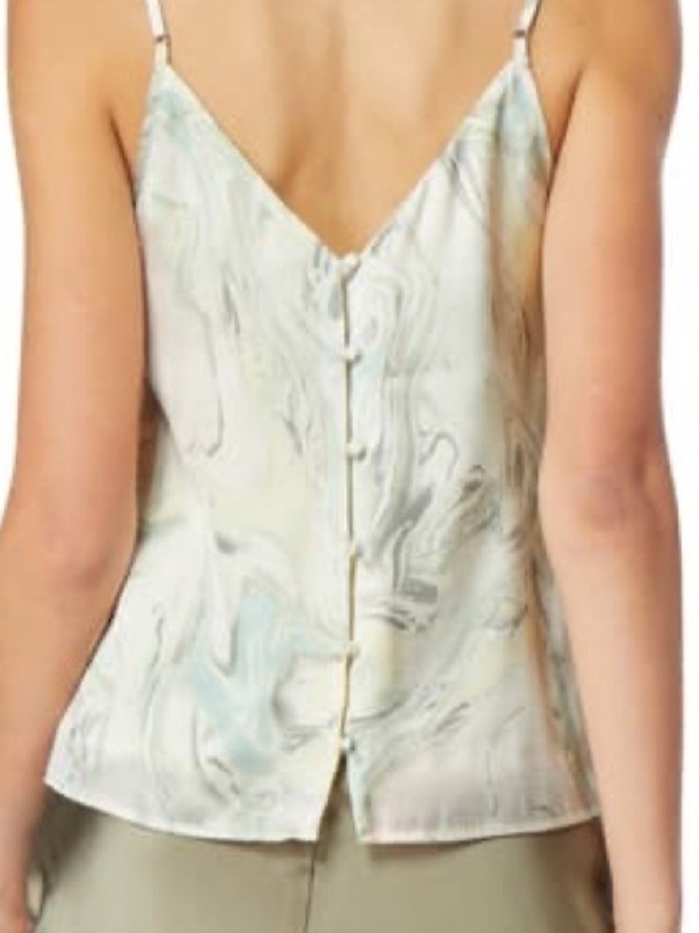 Habitual Reversible Marble Print Silk Like Camisole Tank Top Size XS Feminine - Picture 2 of 11